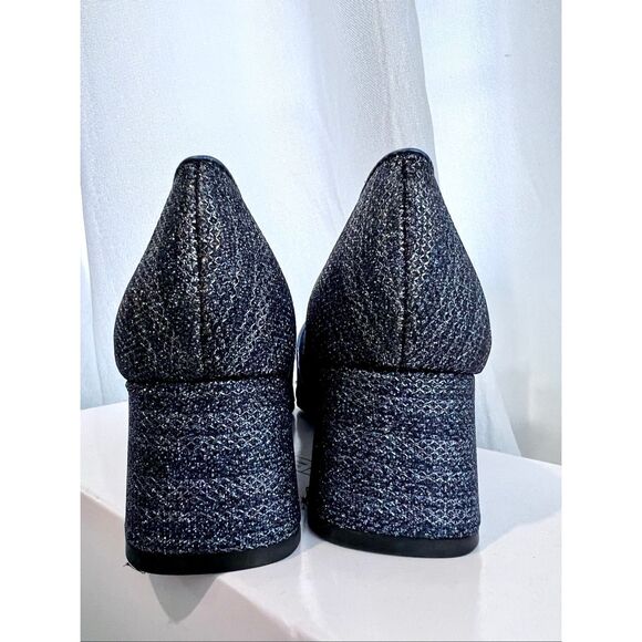 Isaac Mizrahi Navy Metallic Mary Jane 6M - Picture 8 of 9